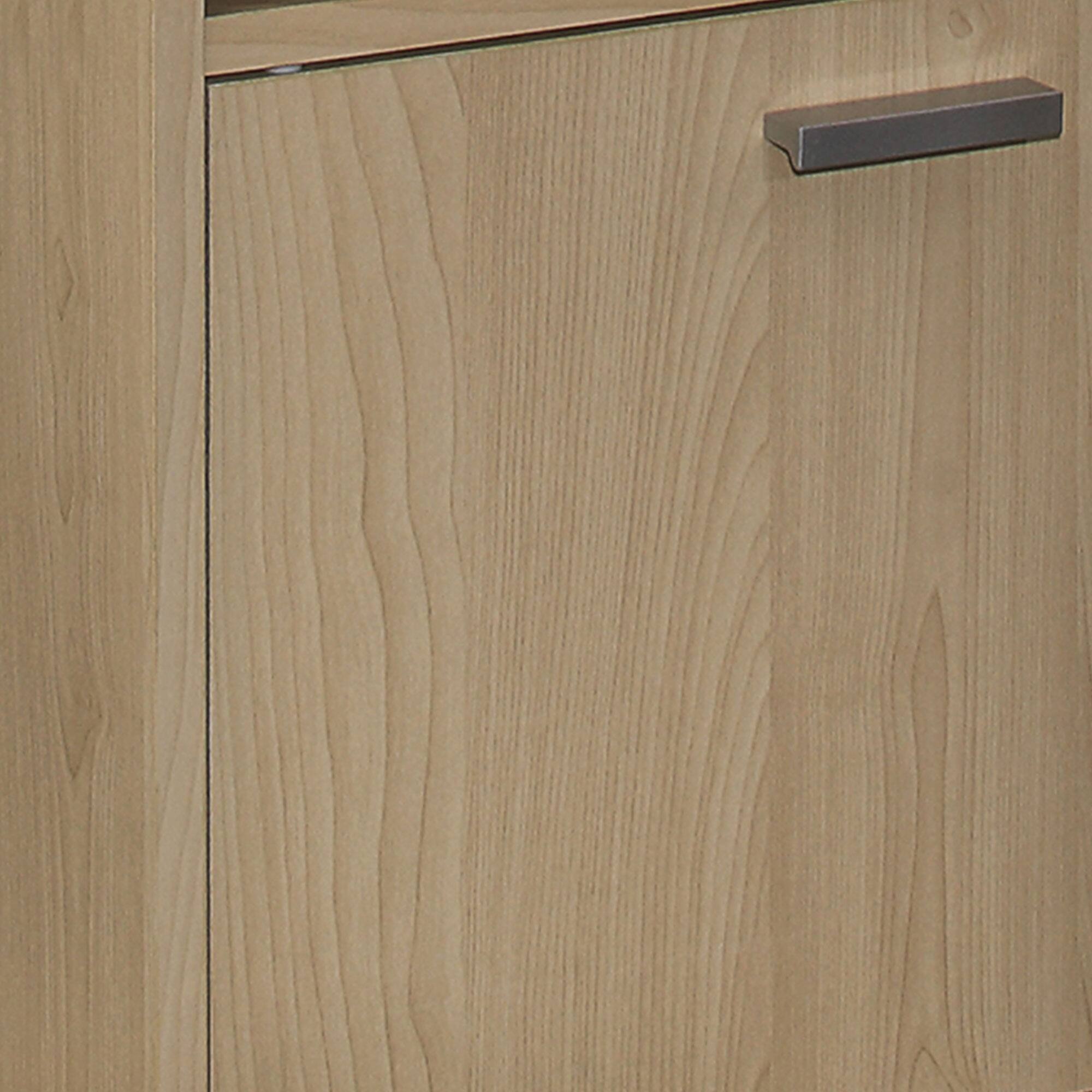 Back. Kings Brand Furniture - Kings Brand Furniture Byron 2-Door Kitchen Microwave Cart - Natural.