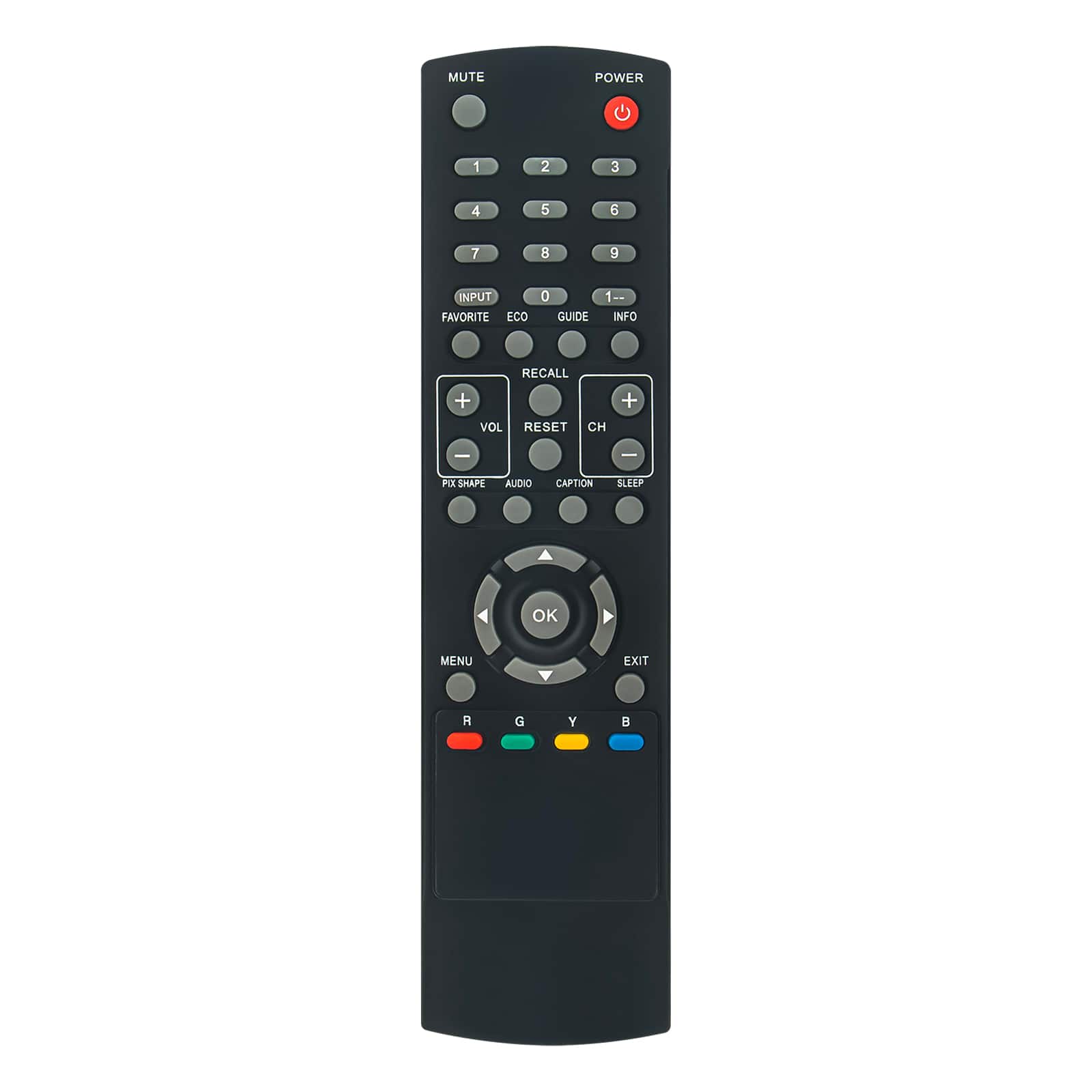 ALLIMITY - Replacement Remote Control GXFA GXBD GXBM CS-90283-1T, Fit for Sanyo Television DP39843 DP39E23 DP42848 DP42849 DP46812 - Black