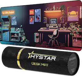 Hystar - Extended Gaming Mouse Pad | XXL 36" x 16" - Nostalgia