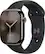 Angle. Apple - Apple Watch Series 10 (GPS+Cellular) 46mm Titanium Case with Black Sport Band - M/L - Slate.