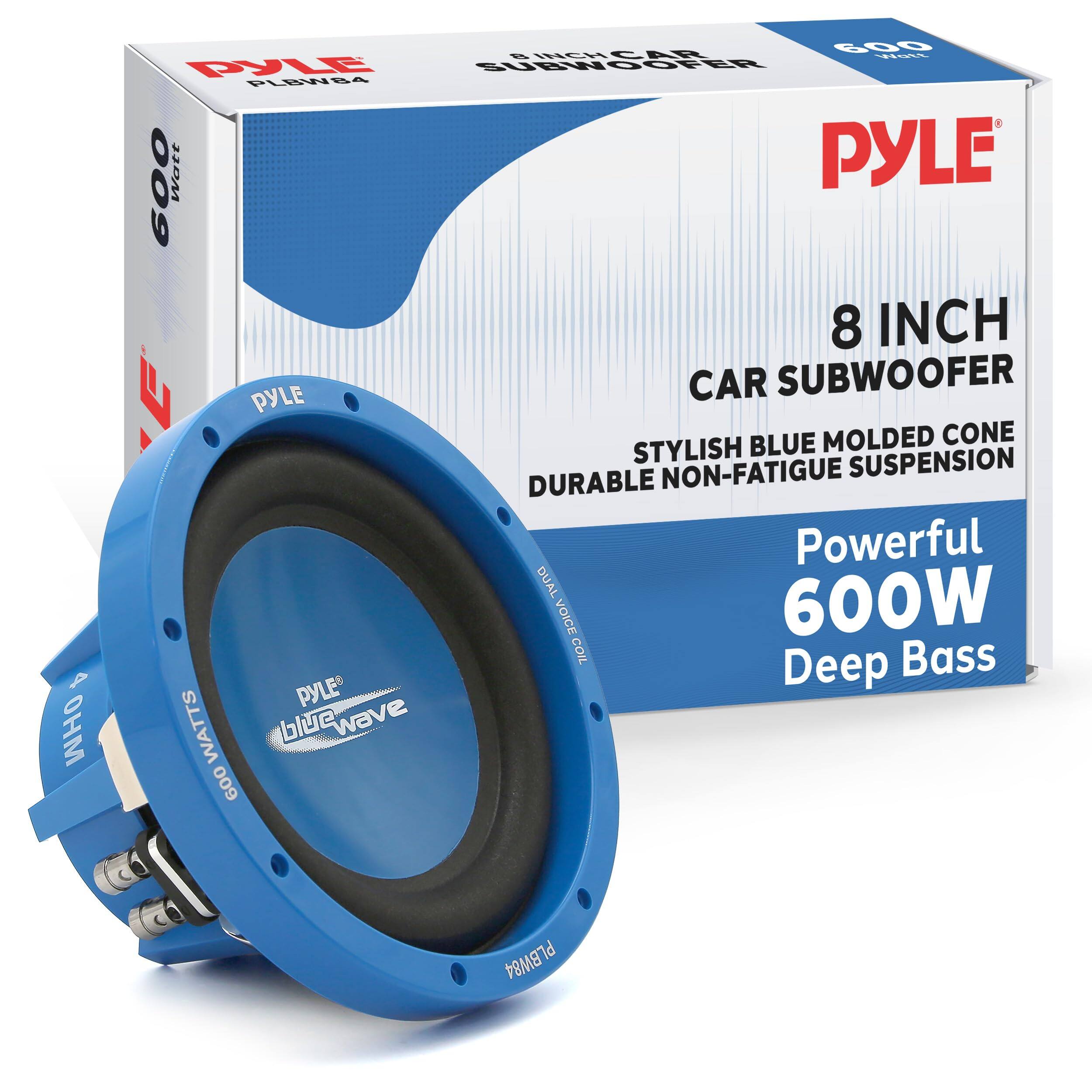 Pyle - Car Vehicle Subwoofer Audio Speaker - 8 Inch - Blue