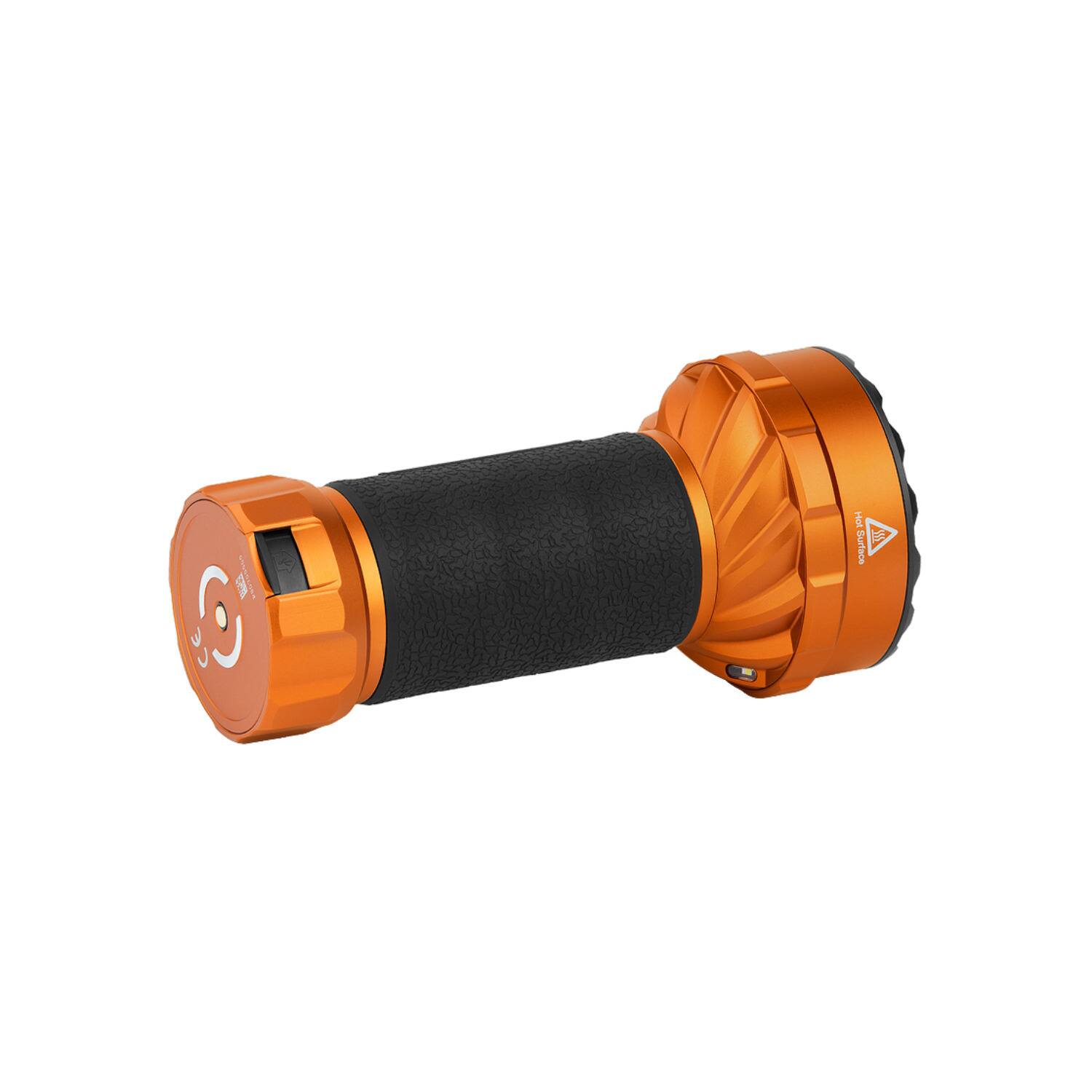 Angle. OLIGHT - Olight Marauder Mini 2 10,000 Lumen Rechargeable Flashlight (Orange).