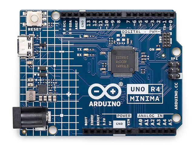 Arduino - ABX00080 UNO R4 Minima Renesas RA4M1 - USB-C, CAN, DAC (12 bit), OP AMP, SWD Connector