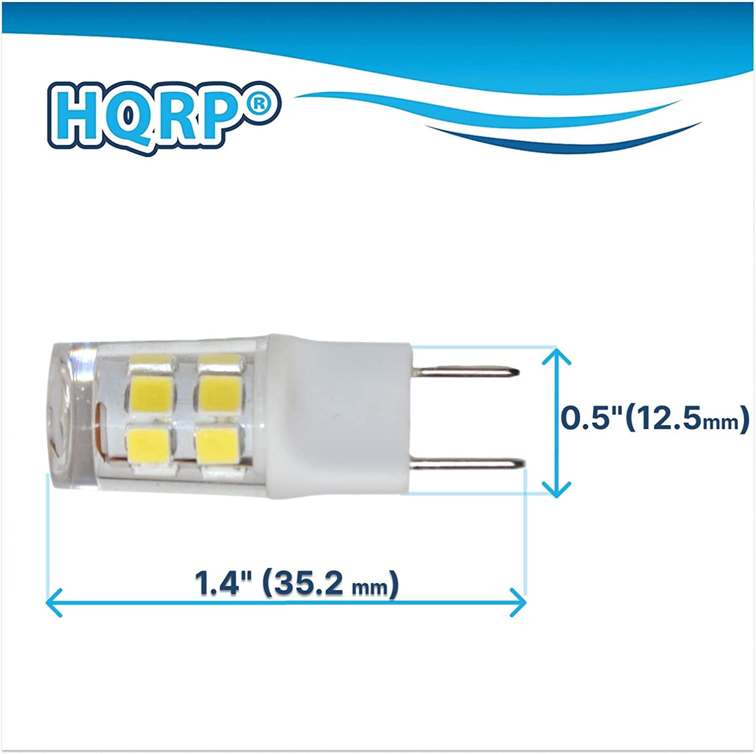 HQRP  
0.5" (12.5mm)  
1.4" (35.2 mm)