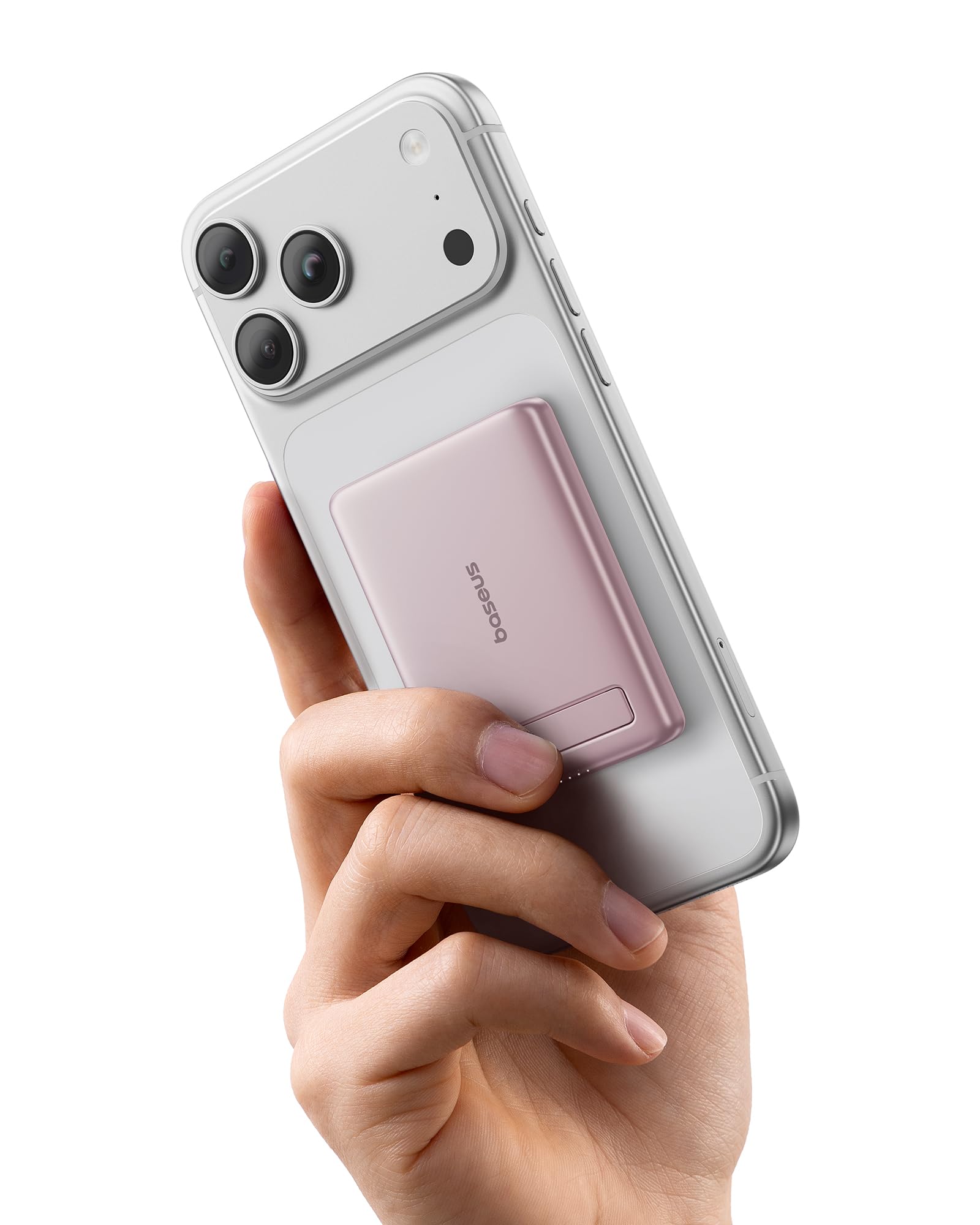 Front. ESBANY - Picogo Power Bank, Smallest Qi2 Certified 15W MagSafe Portable Charger, 0.5" Ultra Slim 5000mAh Magnetic Battery Pack.