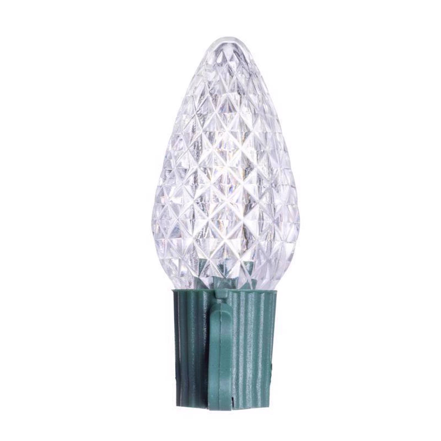 Left. Celebrations - Celebrations Classic LED C9 Pure White 75 ct String Christmas Lights 49 ft..