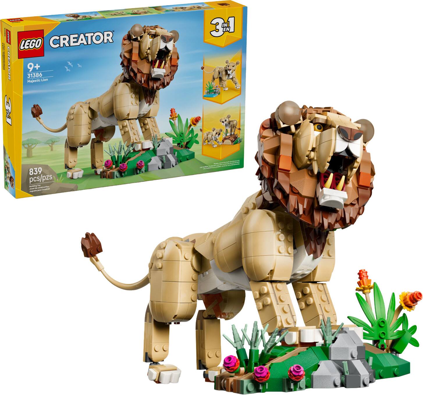 Creator 3 in 1 Wild Animals: Majestic Lion 31386