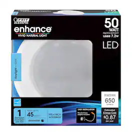 FEIT ELECTRIC - Feit Enhance White 5 in. W LED Retrofit Recessed Lighting 7.2 W