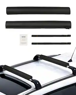 VEVOR - Soft Roof Rack Pads, 28" Universal Car Roof Rack Pads for Various Crossbars - Black