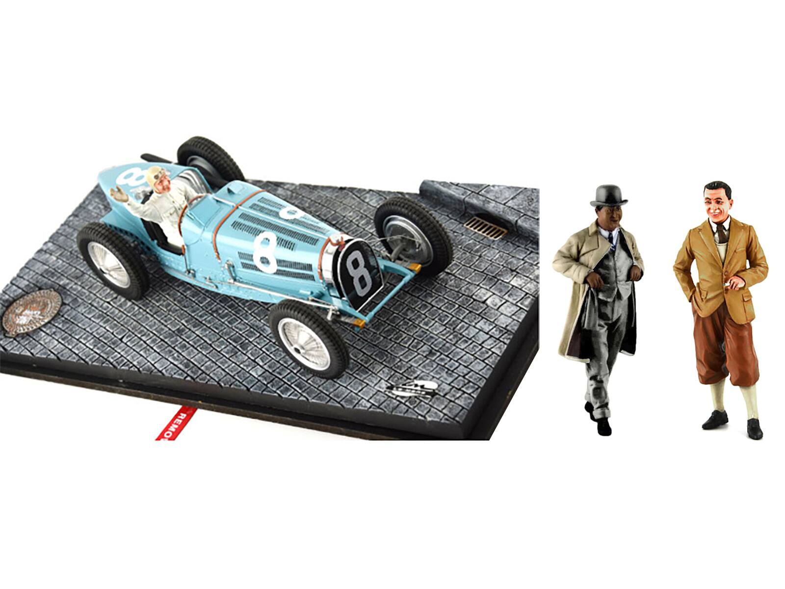 Bugatti T59 #8 Rene Dreyfus 3rd Place Monaco GP (1934) w/Driver Mounted & Figures 1/18 Models by Le Mans Miniatures price history on PriceWatchPro