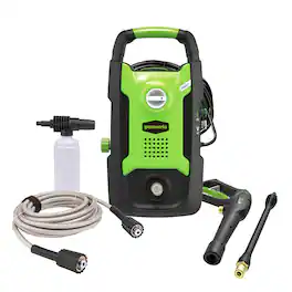 Greenworks - 1500 PSI 1.2 GPM Pressure Washer (Upright Hand-Carry) PWMA Certified - Green