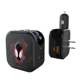 Keyscaper - Marvel Badge 2 in 1 USB A/C Charger - Miles Morales