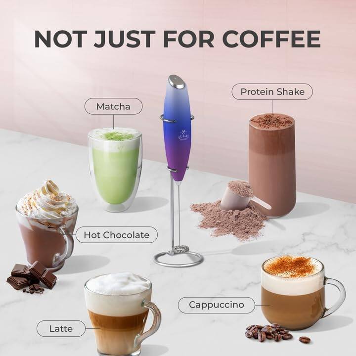 NOT JUST FOR COFFEE

- Matcha
- Hot Chocolate
- Latte
- Cappuccino
- Protein Shake