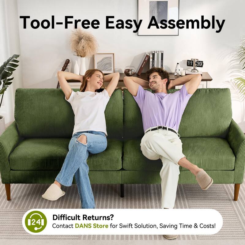 Tool-Free Easy Assembly

Difficult Returns?  
Contact DANS Store for Swift Solution, Saving Time & Costs!