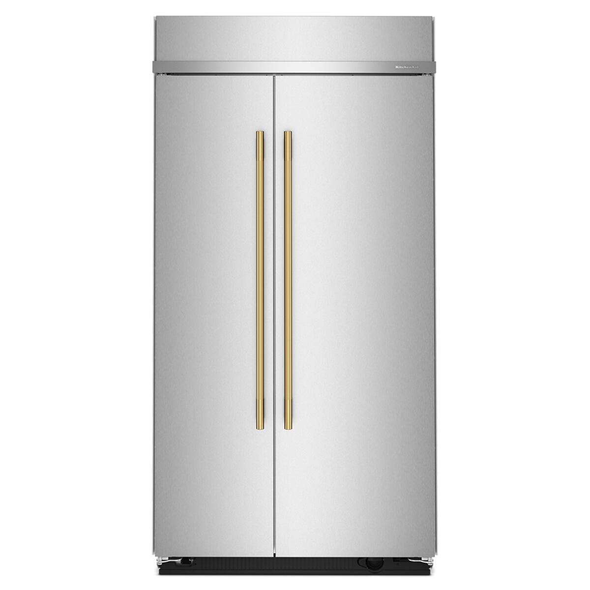 Alt View 3. KitchenAid - 25.5 Cu. Ft. Built-In Side-by-Side Refrigerator with Platinum Interior - Stainless Steel with PrintShield Finish.