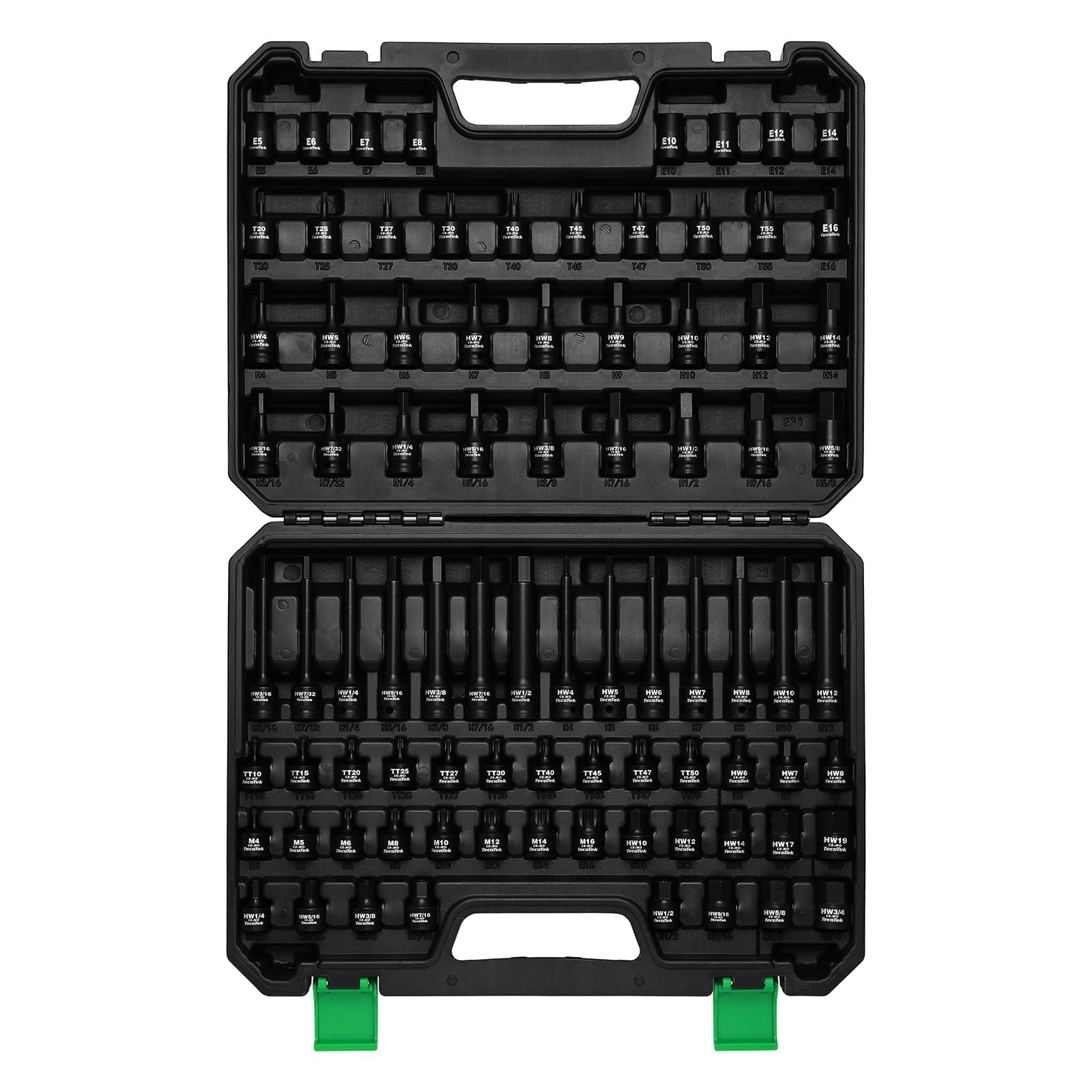 Master JETRANSPORT - 84-piece 3/8-inch Drive Hex Bit Impact Socket Set ...