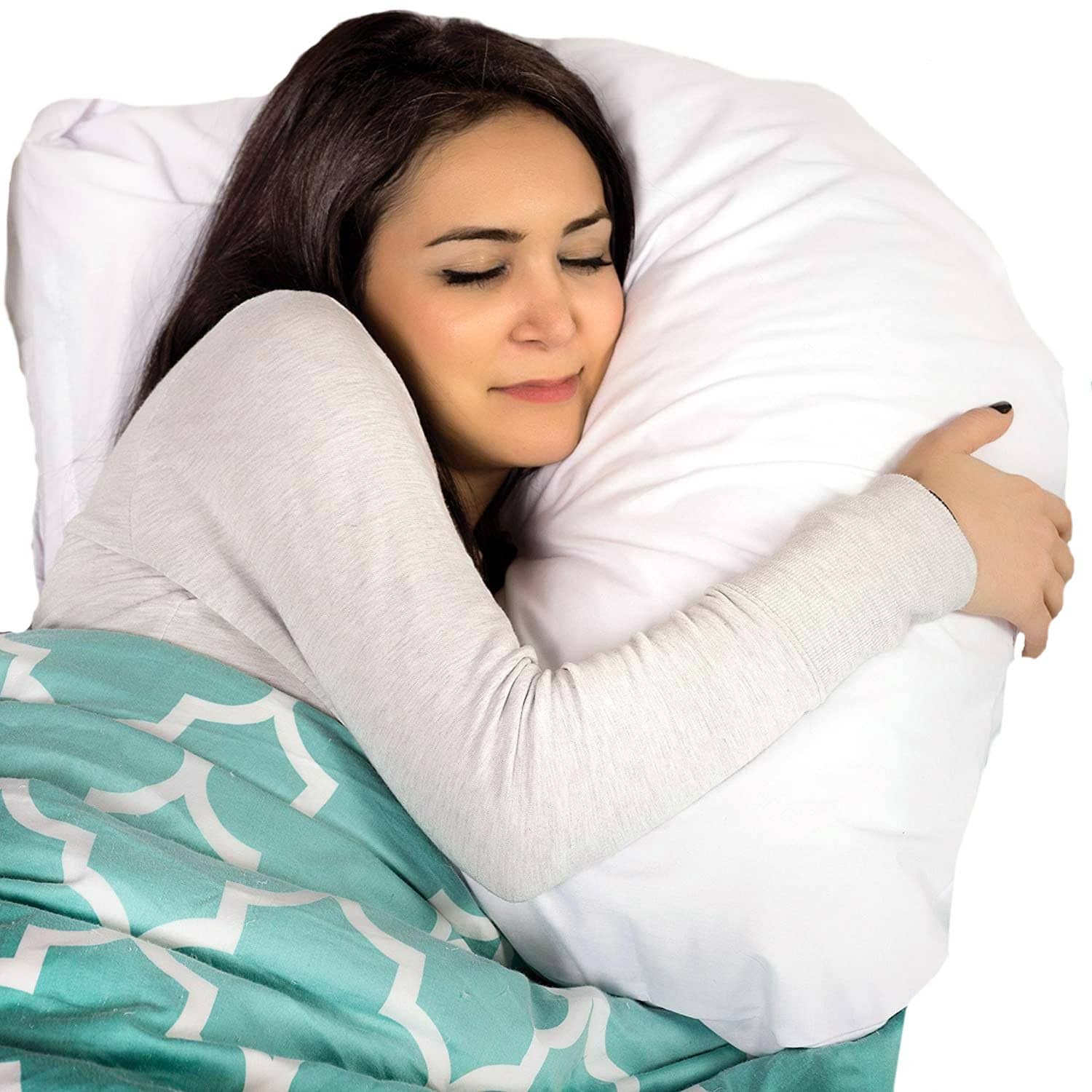 Hirose Alice - Body Pillow Side Sleeper And With Contoured Support To Eliminate Neck Joint Removable Washable Cover Firm U - Head and Neck Pillow