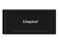 Front. Kingston - Kingston External SXS1000 2TB USB 3.2 Gen 2x2 Type-C 3D NAND Solid State Disk - Black.