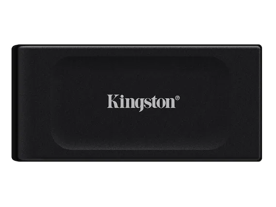 Front. Kingston - Kingston External SXS1000 2TB USB 3.2 Gen 2x2 Type-C 3D NAND Solid State Disk - Black.
