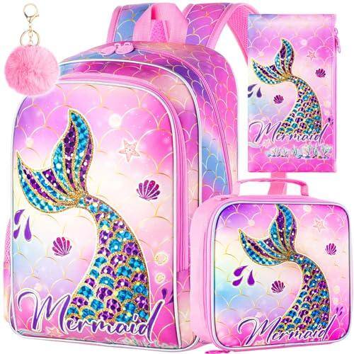 Pacoar Cade 3pcs Cat Backpack For 16" Bookbag With Lunch Box School ...