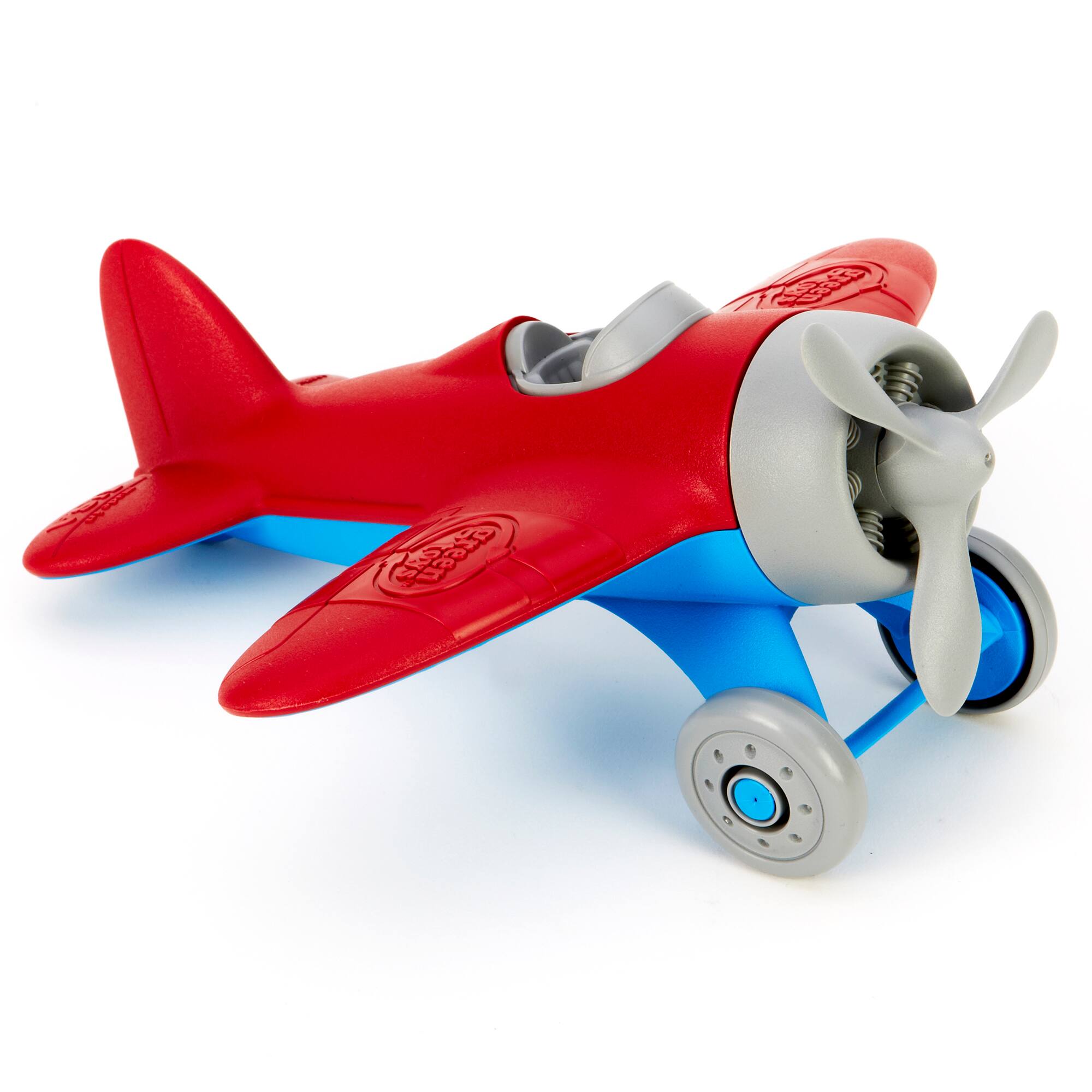 Angle. Green Toys - Green Toys Pretend Play Airplane Toy, Red - Red.