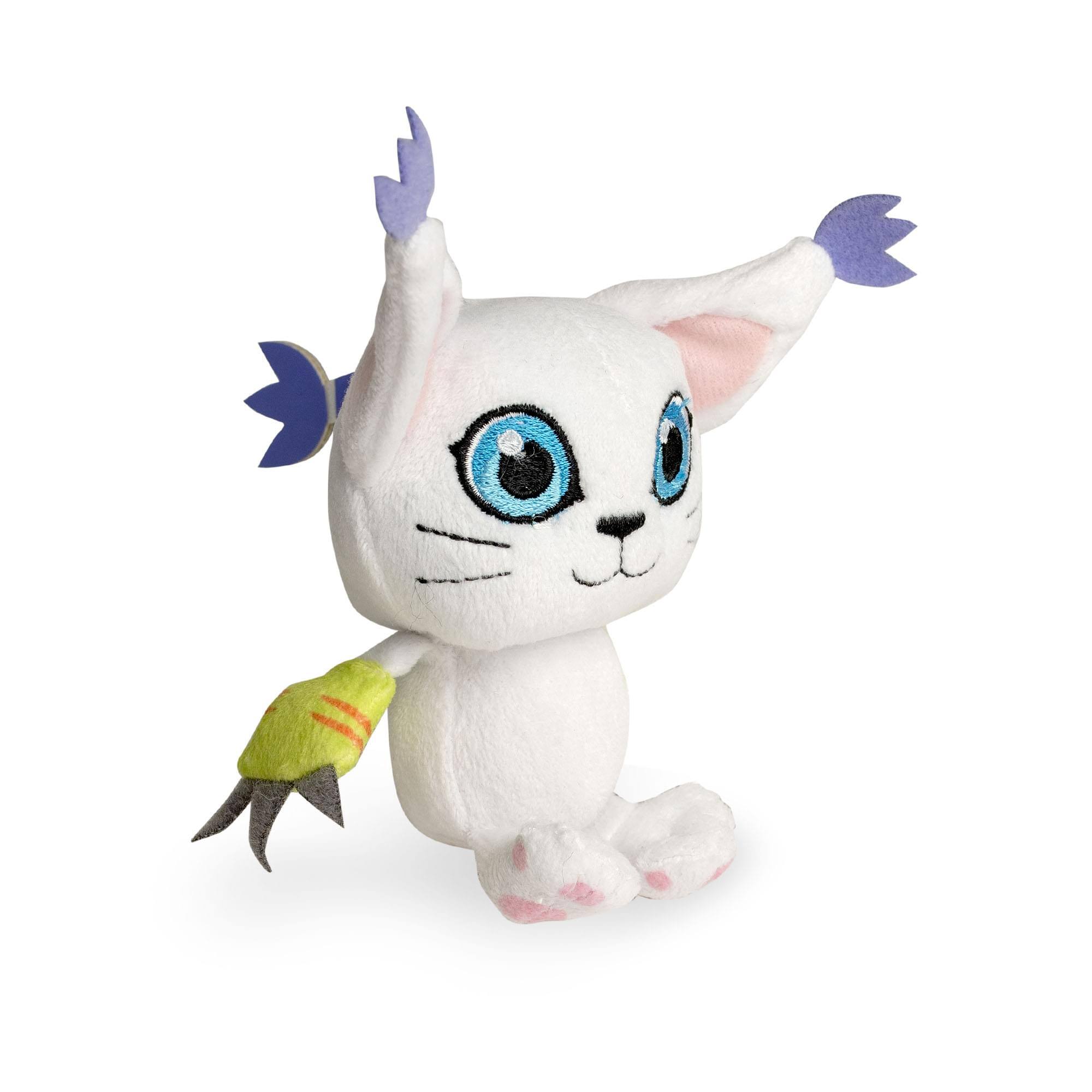 Alt View 1. Bandai - Digimon 4 Inch Mini Character Plush | Gatomon - White.