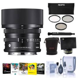 Bundle - Sigma - 45mm f/2.8 DG DN Contemporary Lens for L Mount w/Mac Software Acc