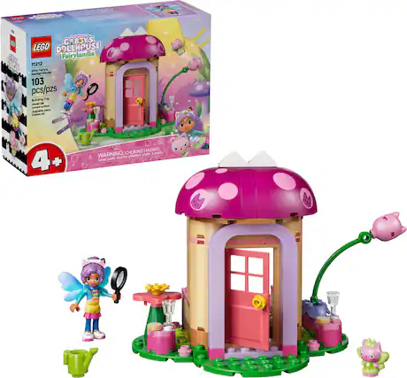LEGO 11212 Gabbys Dollhouse Fairylandia 103 pcs/pzs Building Toy Jouet de construction Juego de construccion 4+ CHOKING HAZARD. WARNING: Small parts. Not for children under 3 years.