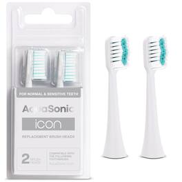 AquaSonic - Icon Replacement BrushHeads - 2 Pack - White