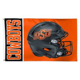 WinCraft - Oklahoma State Cowboys 3' x 5' Helmet Deluxe Single-Sided Flag - Multicolor