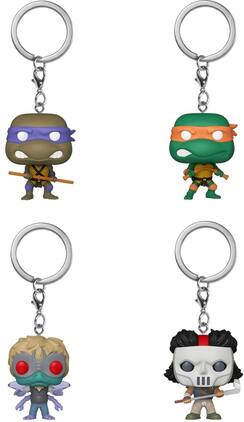 Funko - Mystery Pocket POP! Keychain: Teenage Mutant Ninja Turtles (One Random Mystery Keychain Per - COLLECTIBLES - Multicolor