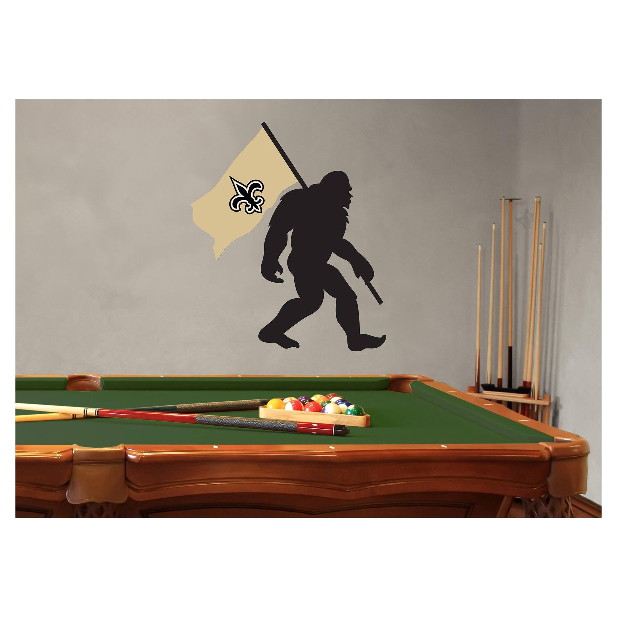 New Orleans Saints Bigfoot Decal