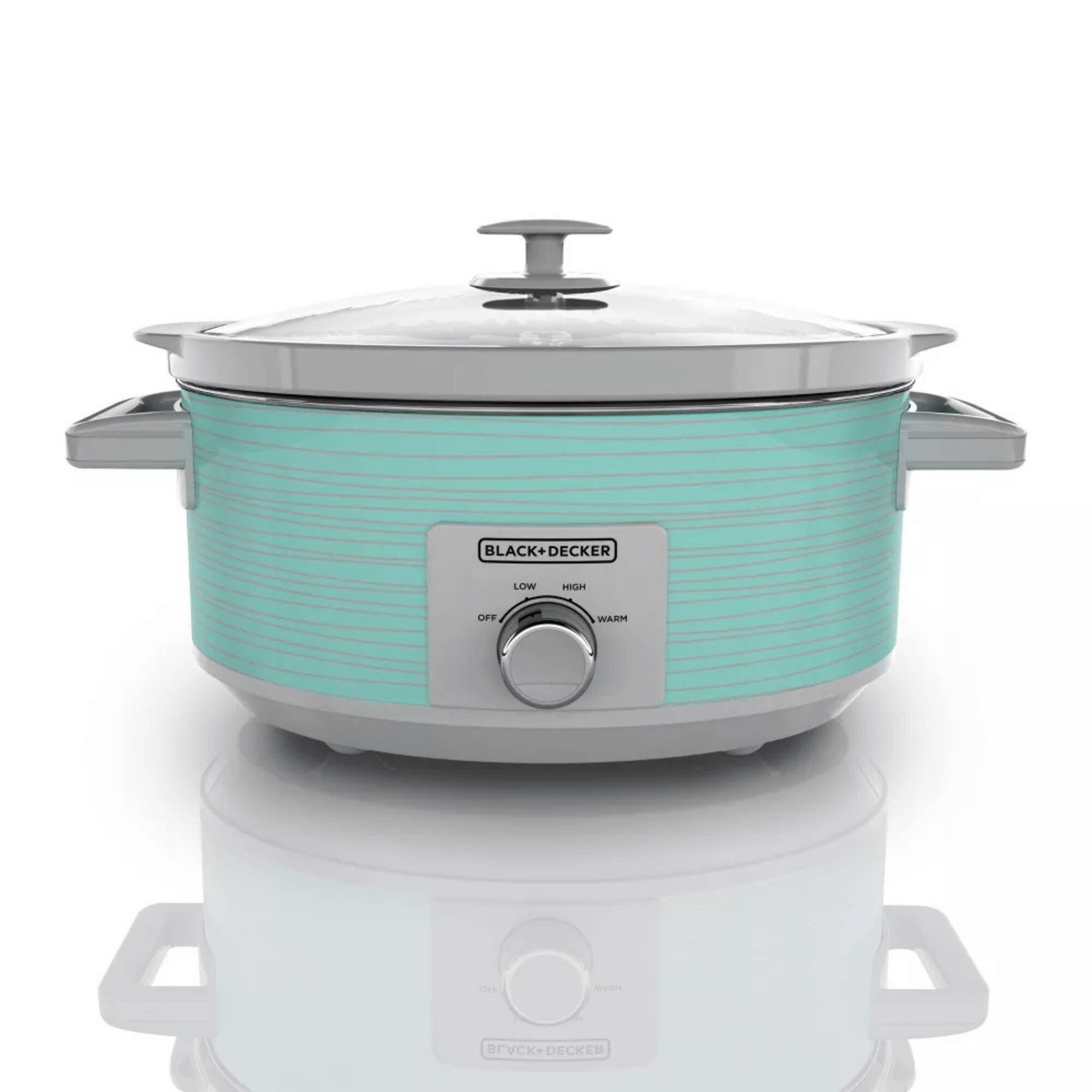 Black+Decker - 7-Quart Slow Cooker - Turquoise