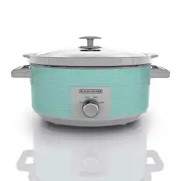 Black+Decker - 7-Quart Slow Cooker - Turquoise