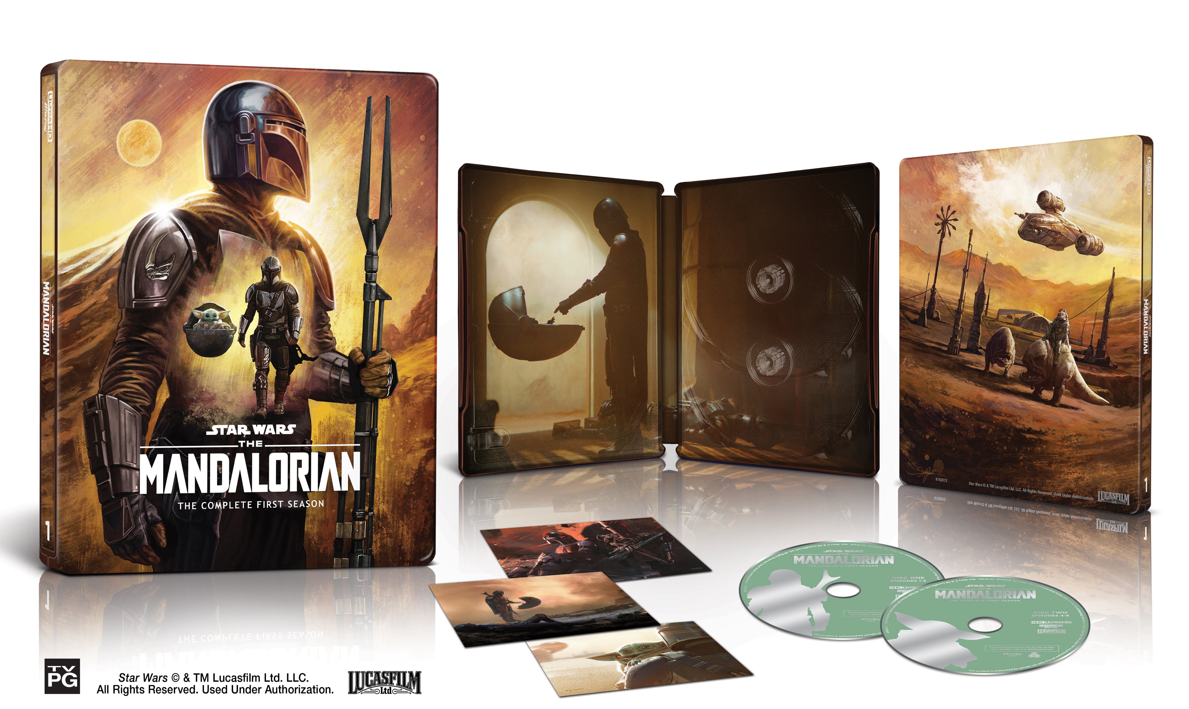Star Wars: The Mandalorian: The Complete First Season 4K, Blu-Ray Review   .