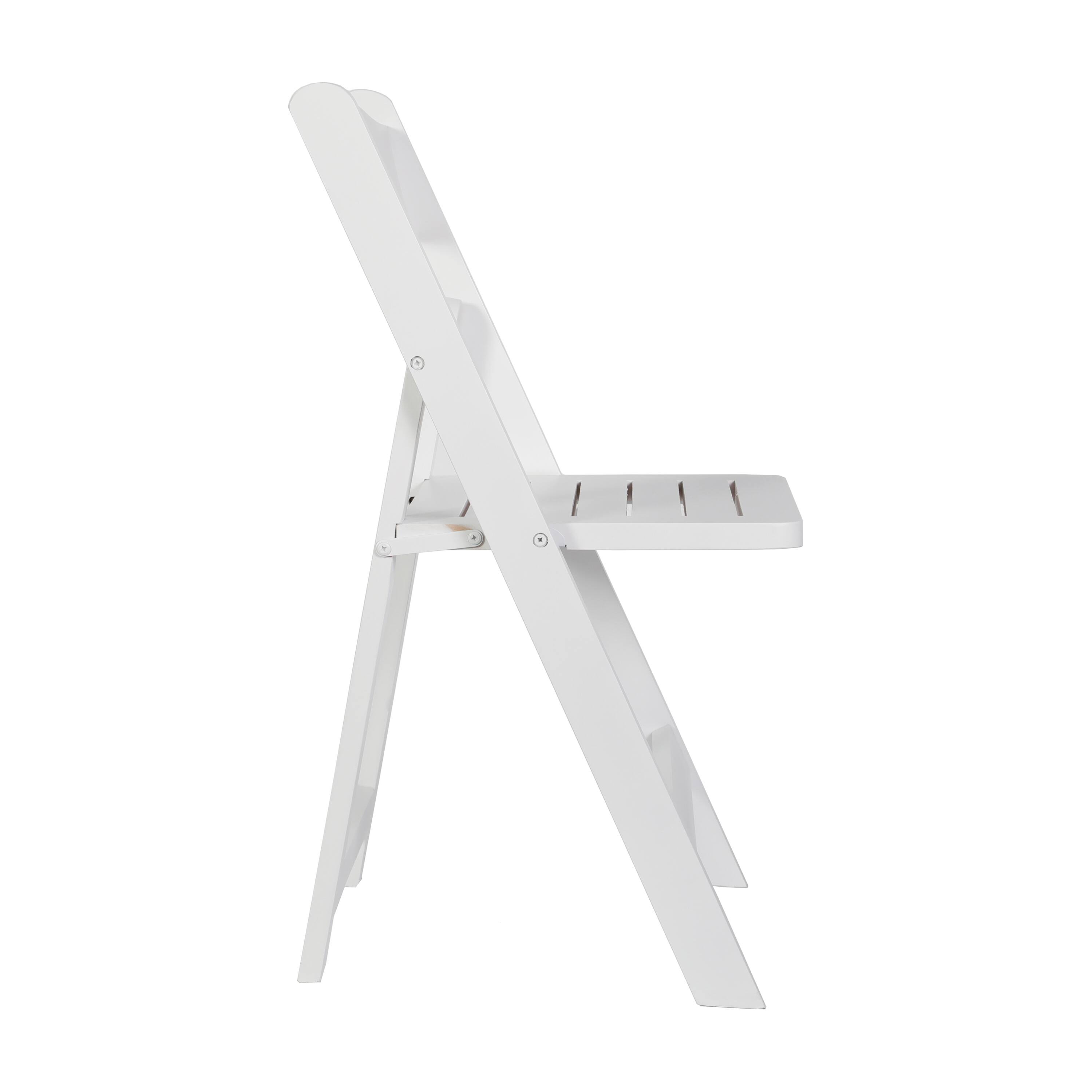 Alt View 8. Emma + Oliver - Magill Set of 2 Solid Wood Foldable Dining Chairs - White.