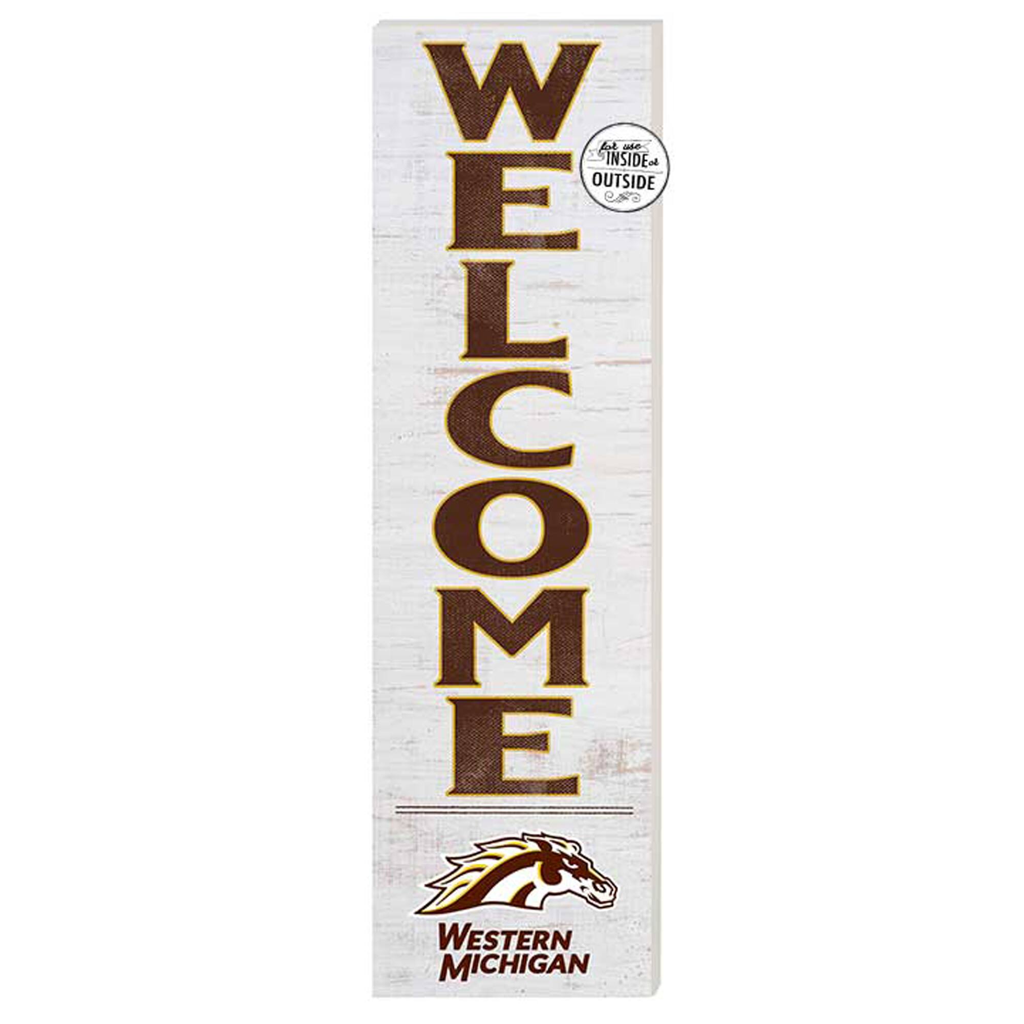 Western Michigan Broncos 10'' x 35'' Indoor/Outdoor Welcome Sign