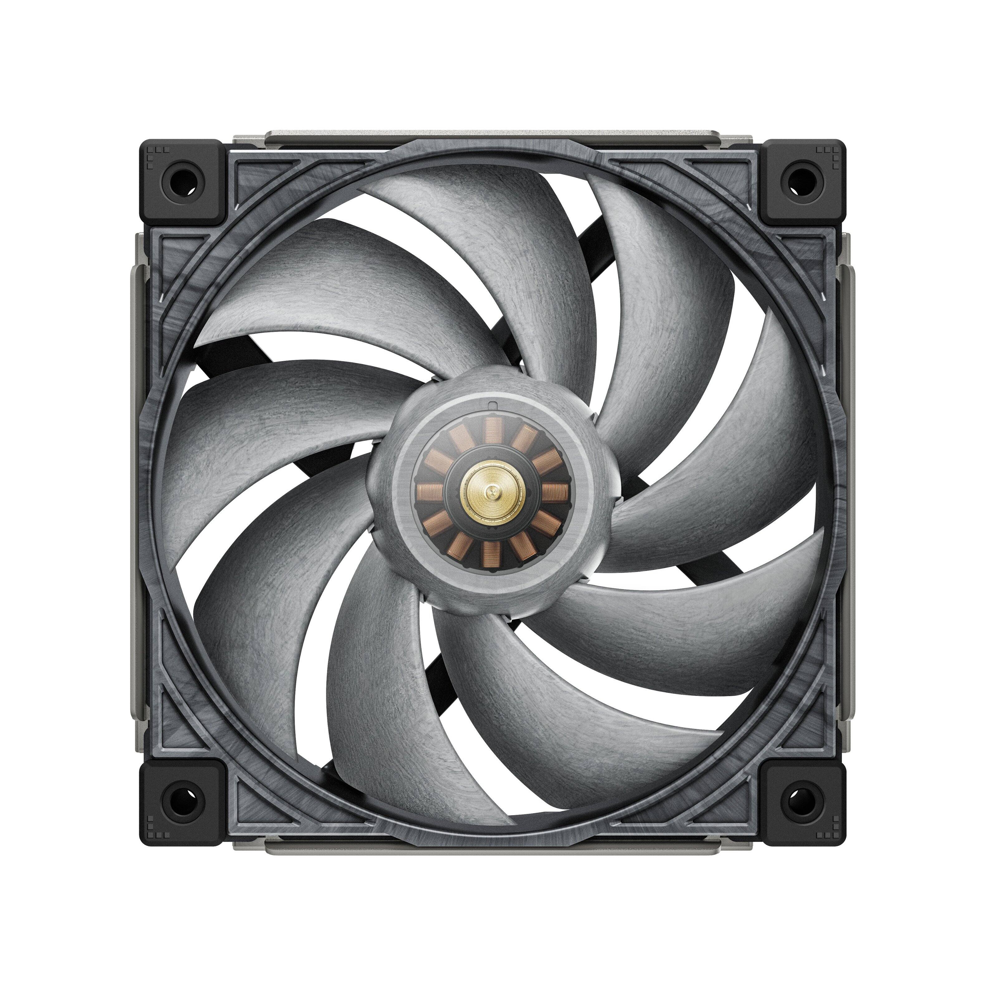 Alt View 2. Sudokoo - MACH120 120mm Performance PWM Fan 3-Pack - Black.
