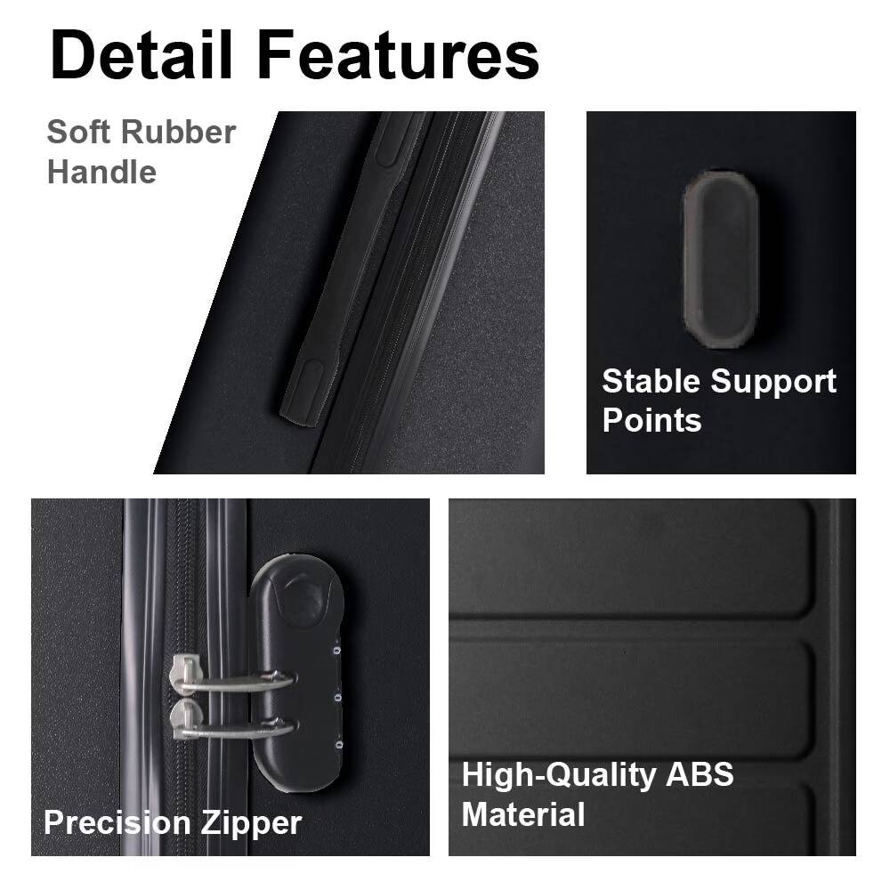 Detail Features

- Soft Rubber Handle
- Stable Support Points
- Precision Zipper
- High-Quality ABS Material