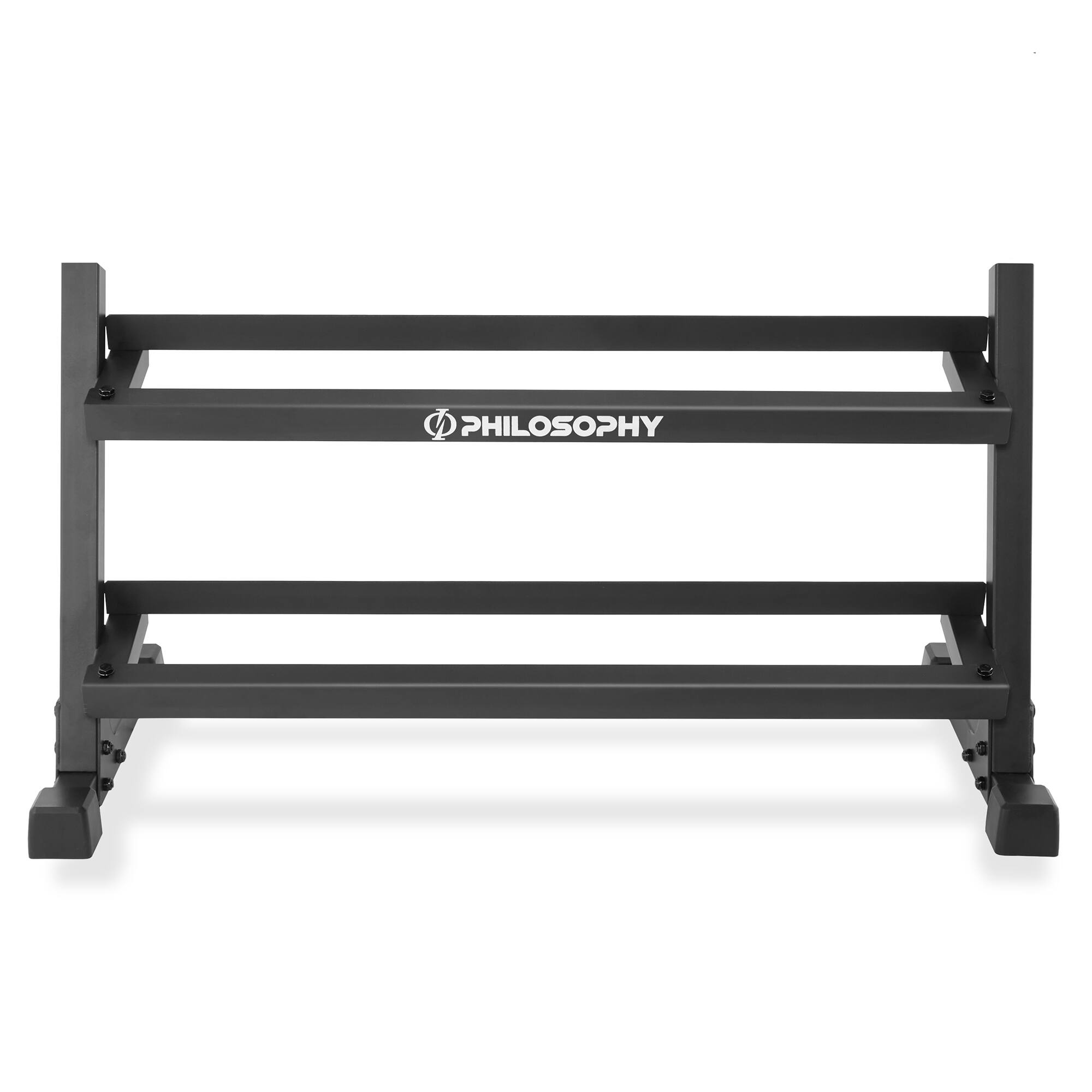 Alt View 1. Philosophy Gym - Commercial Dumbbell Rack - Heavy-Duty - Black.