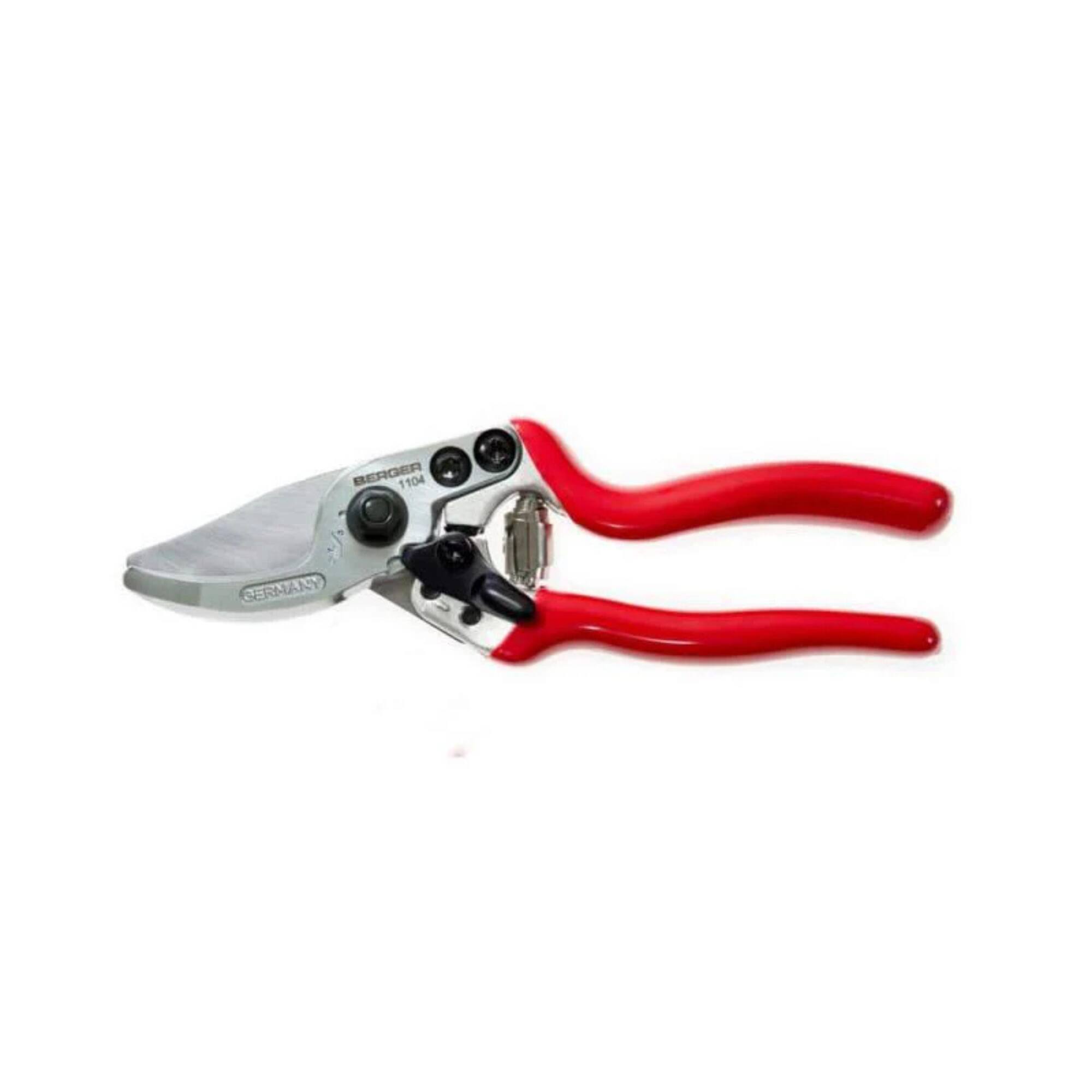 Berger - Tools 1100 Pruning Hand Shear, Aluminum-Line, Small Hands, Red