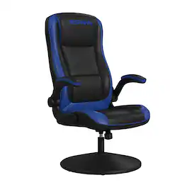 Respawn Products - RESPAWN 800 - Swivel Rocker Gaming Chair, Ergonomic Floor Gaming Seat, Comfortable Video Game Rocker Chair - Blue