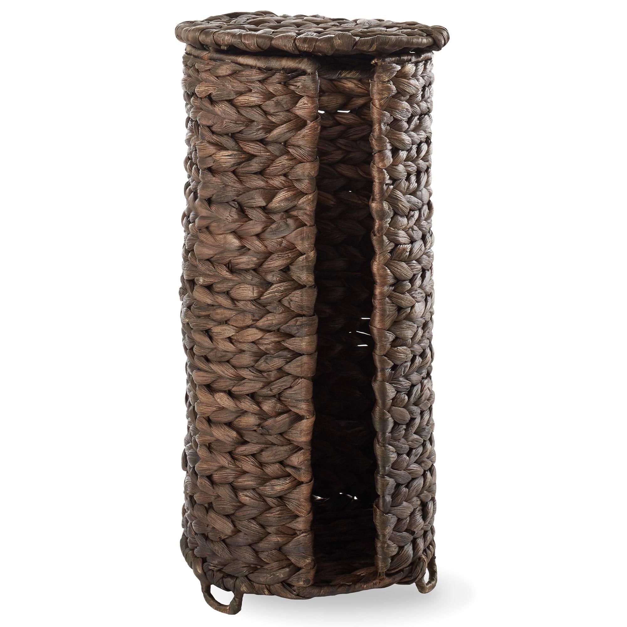 Alt View 3. Casafield - Toilet Paper Roll Holder Stand - Bathroom Tissue Storage - Espresso.