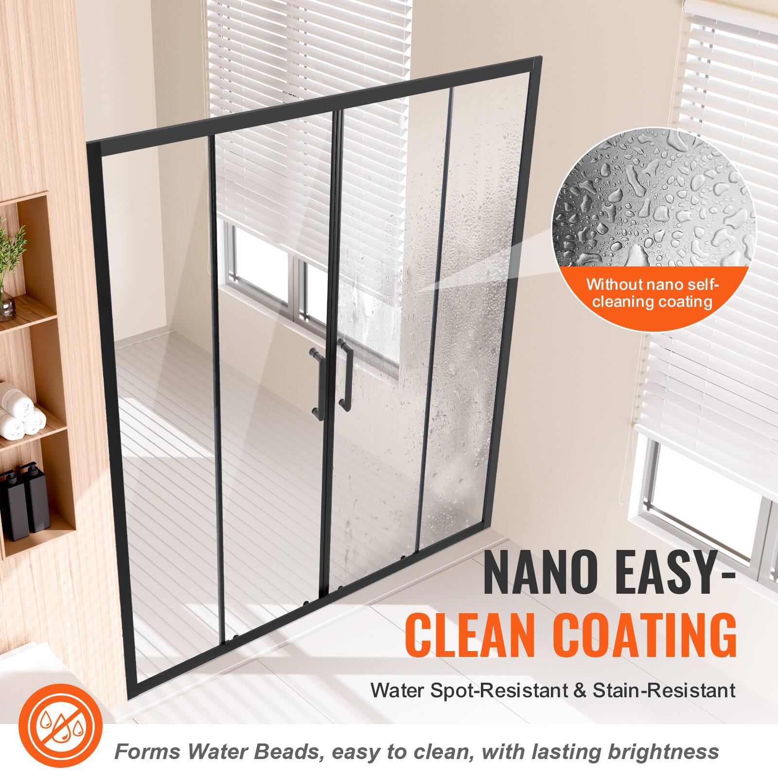 NANO EASY-CLEAN COATING

Water Spot-Resistant & Stain-Resistant

Forms Water Beads, easy to clean, with lasting brightness