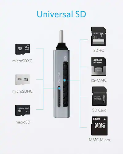 mtg sd card reader Onefavor SmartMedia Cards Writer, All-in-1 USB Universal Multi Adapter Slim Hub Read Smart Media SD, XD, CF, MMC, MS Pro Duo, Camera Flash Memory Cards Reader for Windows, Mac insert the box perpendicular to the frame and interlock them in the designated position Anker - Card reader -