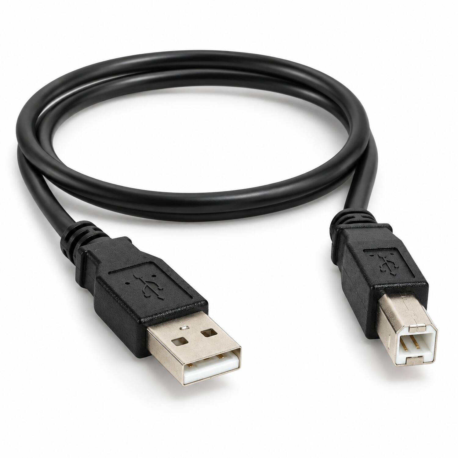 Angle. Sanoxy - USB Printer Cable 3FT A to B High Speed Data Transfer Cable Adapter Durable Plug and Use - Black.