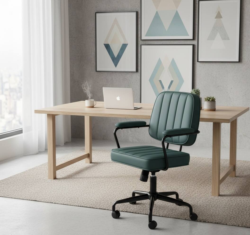 Forest'nSky Retro Style Office Chair, Adjustable Home & Office