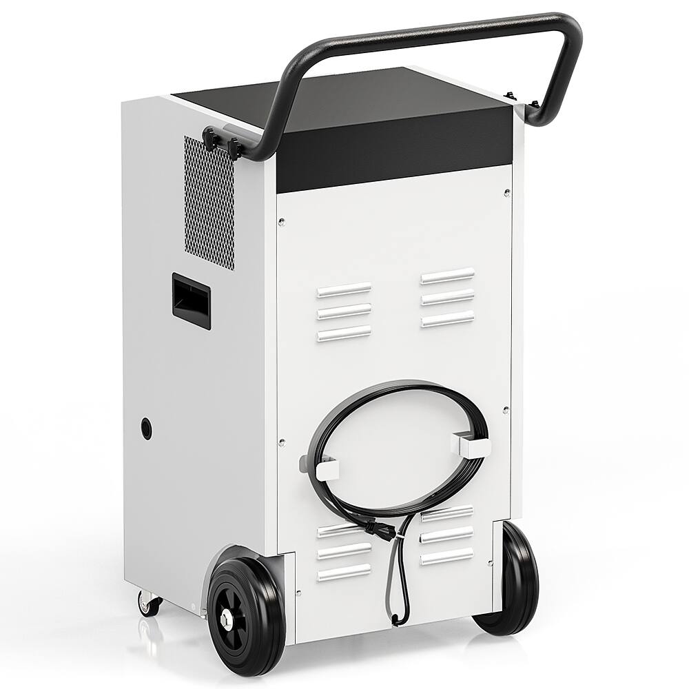 Back. Moiswell - Moiswell 170-Pint Commercial Dehumidifier with Pump - Covers Large Spaces up to 7,500 Sq Ft - White & Black.