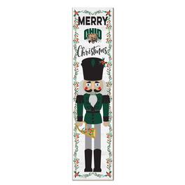 Jardine - Ohio Bobcats 11" x 46" Nutcracker Holiday Leaner Sign - White