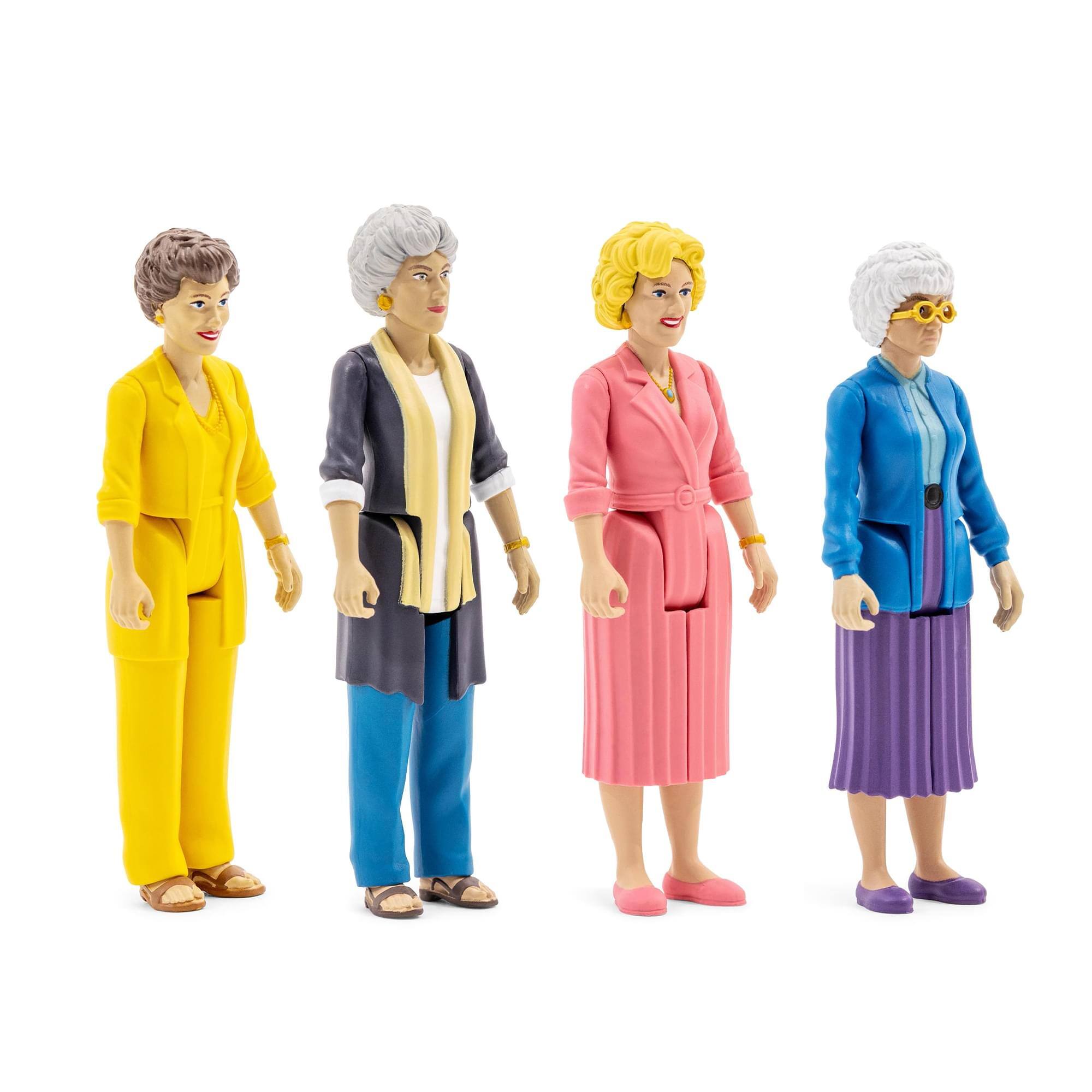 Alt View 10. Toynk - The Golden Girls 3.75-Inch Retro Action Figure Case of 20 - Multi-Colored.